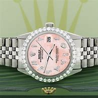 Image result for Women's Rhinestone Pink Rolex Watch