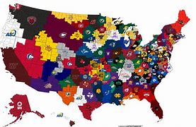 Image result for Map of D2 Football