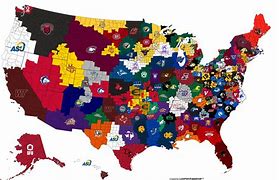 Image result for NCAA Division I Map