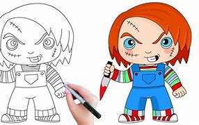 Image result for Chucky Fan Face Drawing Easy