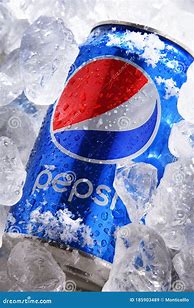 Image result for Pepsi Cola Can with Ice