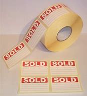 Image result for 1 Inch Red Sold Labels