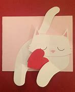 Image result for Cat Pop Up Valentine Cards
