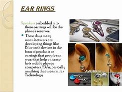 Image result for Digital Earring as Cell Phone Reciver