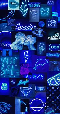 Image result for Blue Aesthetic Neon Wallpaper iPhone