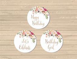 Image result for Cupcakes Topper Printable Rose Gold