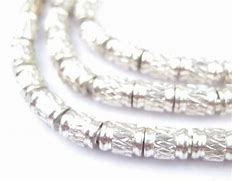 Image result for Cylinder Silver Beads