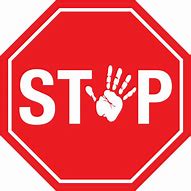 Image result for Stop Sign with Hand Image