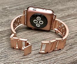 Image result for Apple Watch in Rose Gold with Gold Strap
