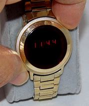 Image result for Square Red and Gold Wrist Watch