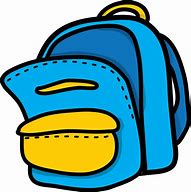 Image result for Blue Backpack Clip Art