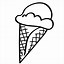 Image result for Ice Cream Cartoon Black and White
