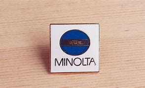 Image result for Vintage Minolta Pin Badge