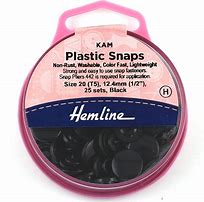 Image result for Black Plastic Snaps