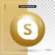 Image result for Gold Skype Logo