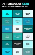 Image result for Different Shades of Cyan
