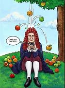 Image result for Isaac Newton Apple Falling On His Head