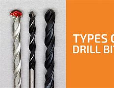 Image result for Drill Bit Types