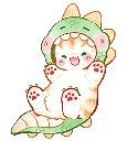Image result for Dino Cat. Emoji