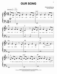 Image result for Taylor Swift Piano Sheet Music