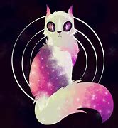 Image result for Purple Galaxy Cat Cute