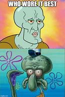 Image result for Squidward Pointing Meme