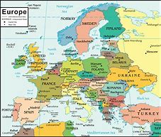 Image result for Europe Map with All Cities