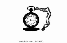 Image result for Antique Pocket Watch Silhouette