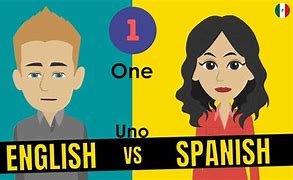 Image result for Spanish vs English