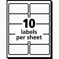 Image result for 10 Label Template