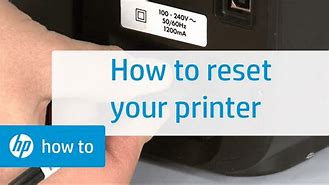 Image result for How to Reset a HP Smart Printer 551