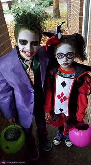 Image result for Harley Quinn and Joker Kids Costume