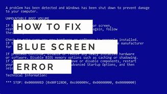 Image result for Windows 7 Error Screen