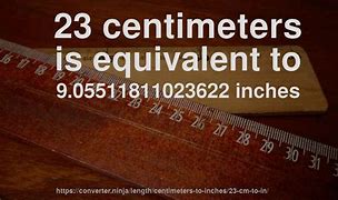 Image result for 23 Centimeters to Inches