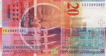 Image result for 20 Swiss Franc