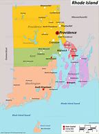 Image result for Map of CT and Rhode Island