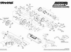 Image result for Traxxas Transmission Exploded View