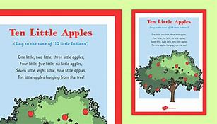 Image result for Two Little Apple's Hanging On a Tree