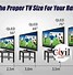 Image result for 50 Inch TV Width and Height