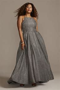 Image result for Cheap Plus Size Silver Dresses