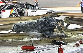 Image result for Grosjean F1 Car Crash