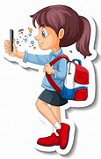 Image result for Cartoon Character On Phone