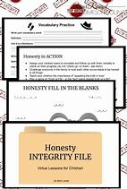 Image result for Honesty and Integrity Journal
