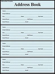 Image result for Address and Phone Book Template
