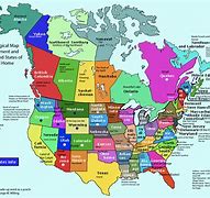 Image result for America Canada Map