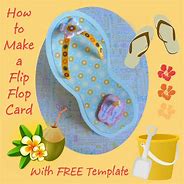 Image result for Flip Flop Card Template