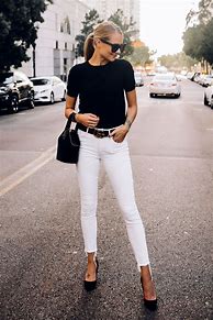 Image result for Black and White Outfits Jeans