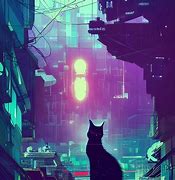 Image result for Galaxy Cyber Cat Art