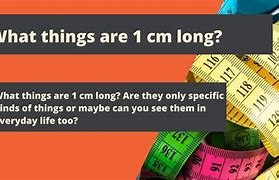 Image result for Things That Are 1 Cm Long