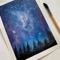 Image result for Galaxy Painting Easy